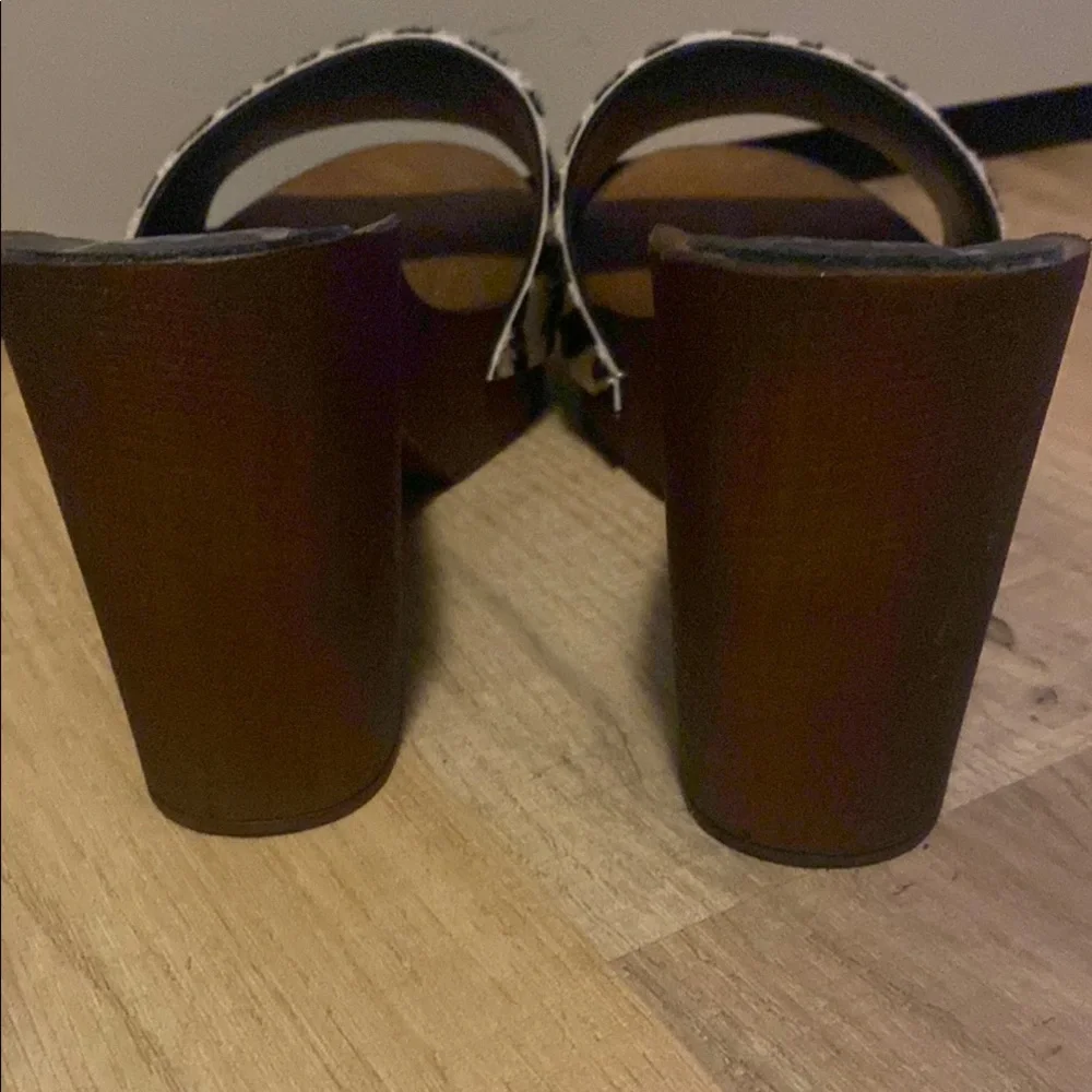 Zebra Print Mules - Picture 2 of 3